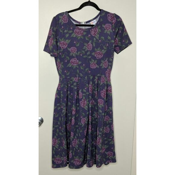 LuLaRoe Amelia Dress - Size L - GUC - Picture 1 of 7